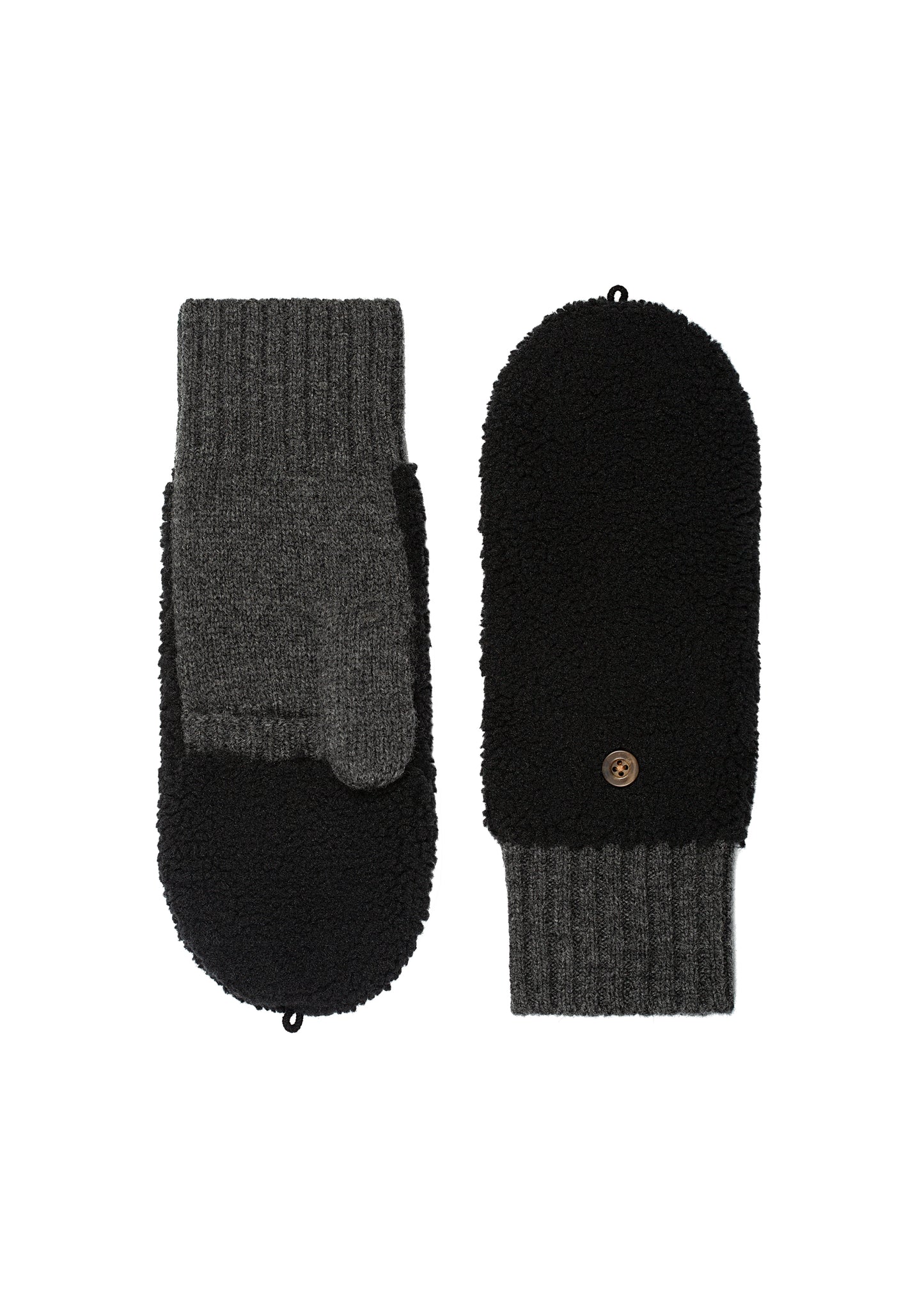 KND028 BLK - Sherpa Mitten in Black