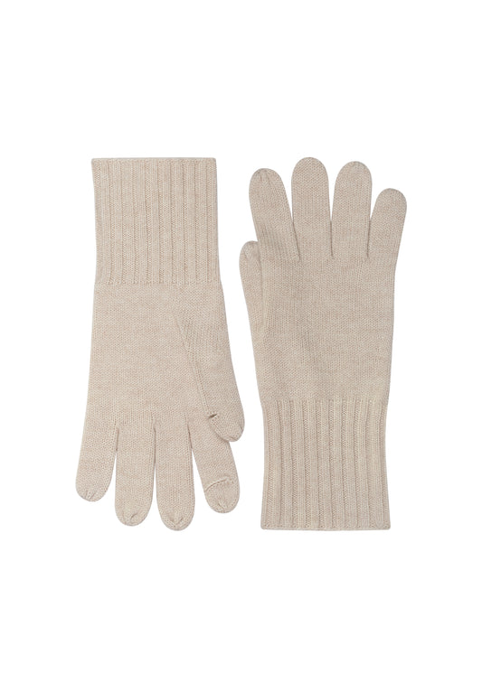 womens ivory cashmere blend wrist length glove