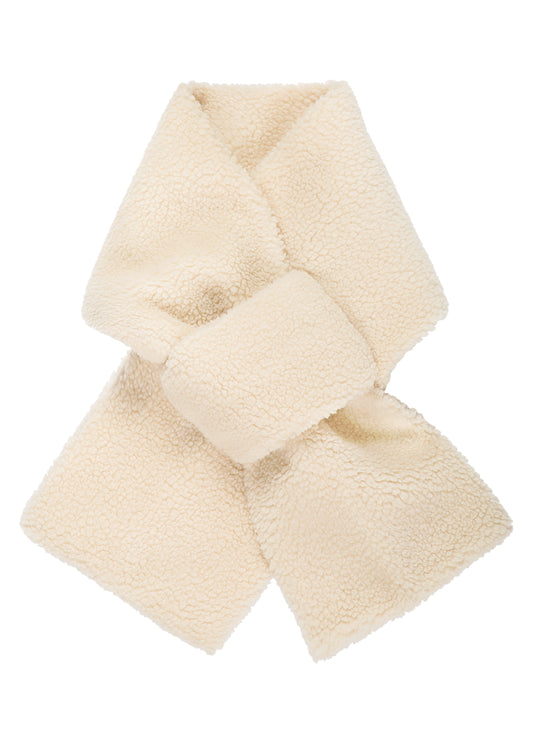 Women's Sherpa pull thru neck wrap in Ivory