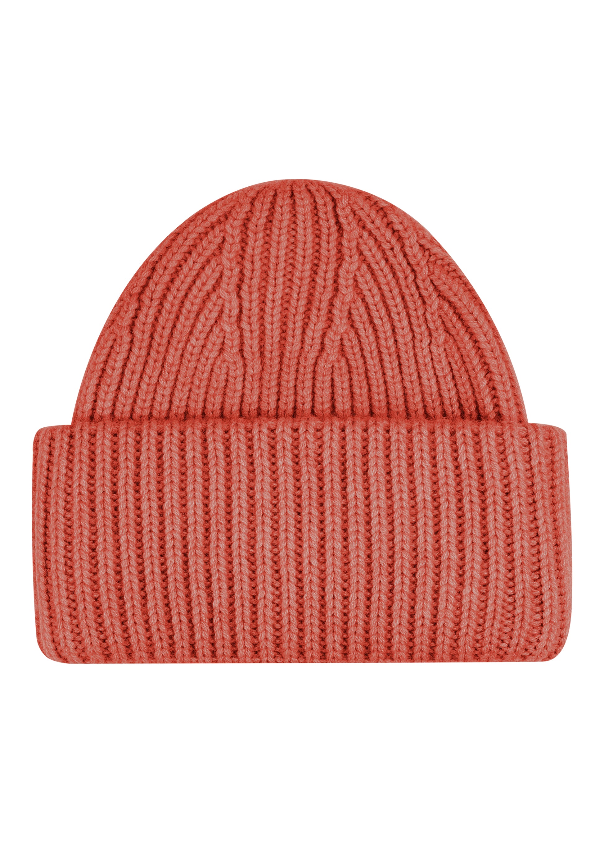 Thick rib beanie knit hat in dubarry