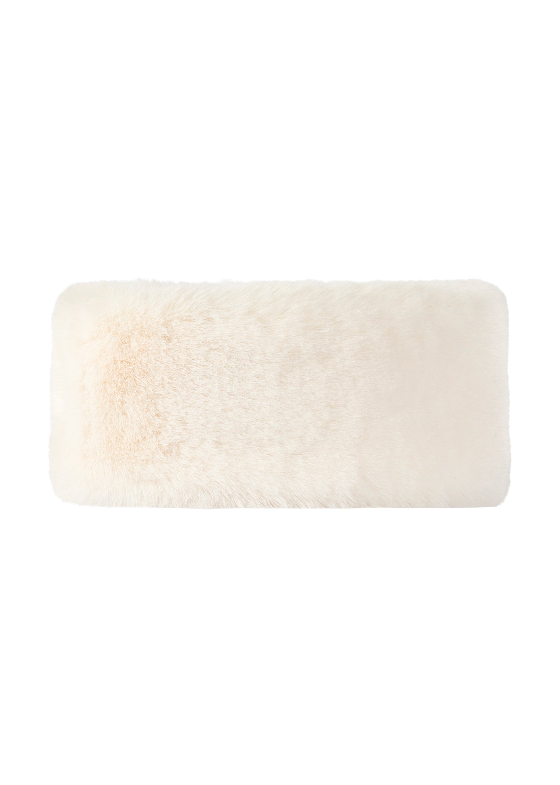 Women's faux fur headband in Ivory