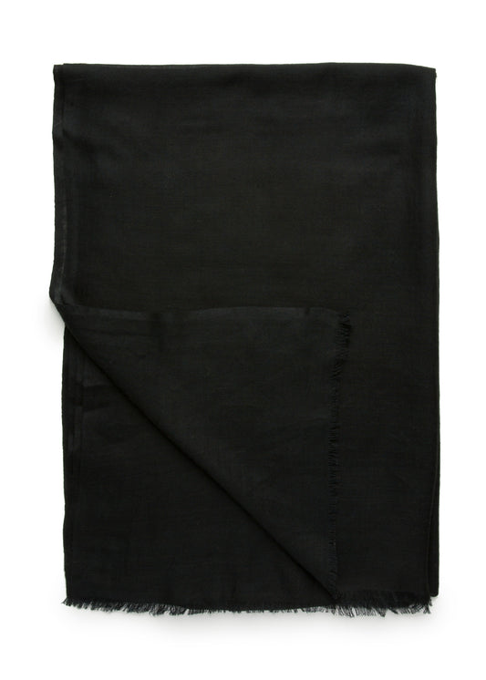 womens black wool blend scarf wrap