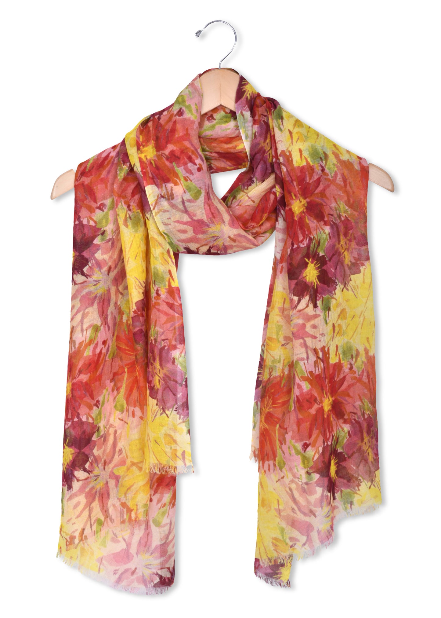 wowens floral modal scarf wrap