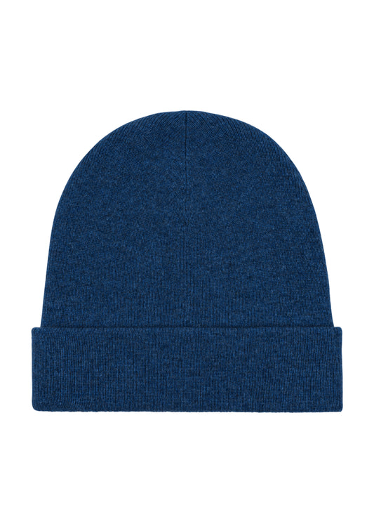 Women's cashmere beanie hat in Navy